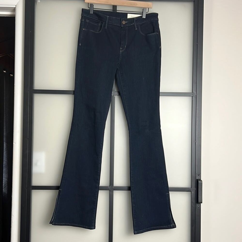 Treasure & Bond Dark Wash High Rise Flare Leg Jean Size 30